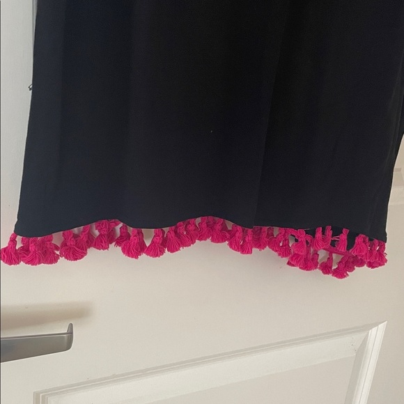 Trina Turk Black and Pink Patterned Swim Coverup - Picture 4 of 12